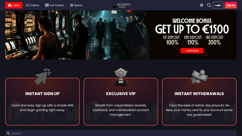 Image: What you’ll actually get from Incognito Casino UK